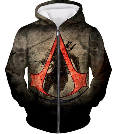 OtakuForm-OP Hoodie Zip Up Hoodie / XXS Amazing Assassin's Creed III Logo Promo Awesome Graphic Hoodie