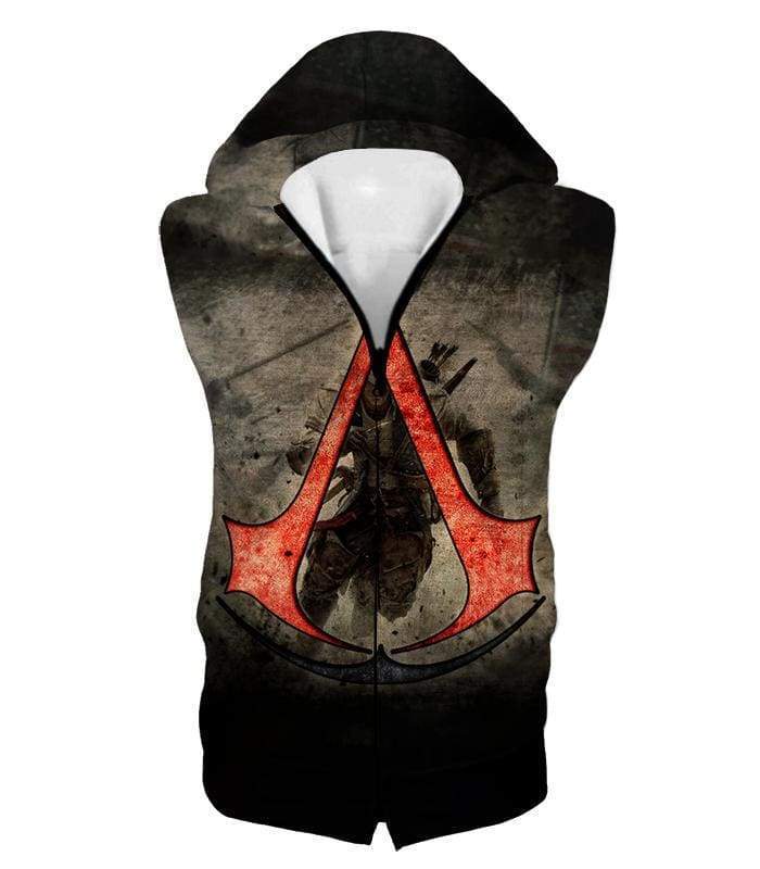 OtakuForm-OP Sweatshirt Hooded Tank Top / XXS Amazing Assassin's Creed III Logo Promo Awesome Graphic Sweatshirt
