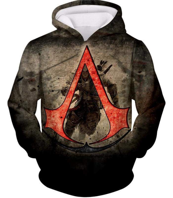OtakuForm-OP Sweatshirt Hoodie / XXS Amazing Assassin's Creed III Logo Promo Awesome Graphic Sweatshirt