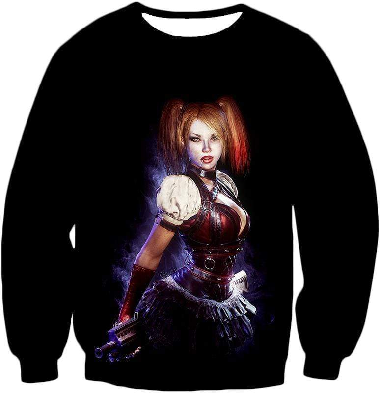 OtakuForm-OP Sweatshirt Sweatshirt / XXS Amazing Harley Quinn Fan Art HD Awesome Black ] Sweatshirt