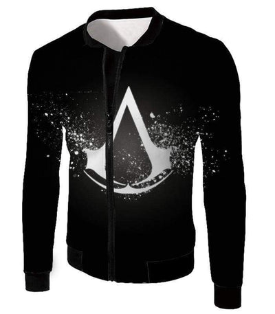 OtakuForm-OP Sweatshirt Jacket / XXS Amazing Logo Assassin's Creed Cool Black Sweatshirt