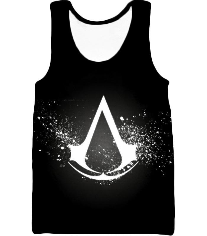 OtakuForm-OP T-Shirt Tank Top / XXS Amazing Logo Assassin's Creed Cool Black T-Shirt