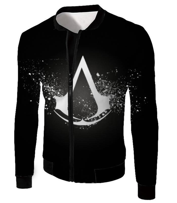 OtakuForm-OP T-Shirt Jacket / XXS Amazing Logo Assassin's Creed Cool Black T-Shirt