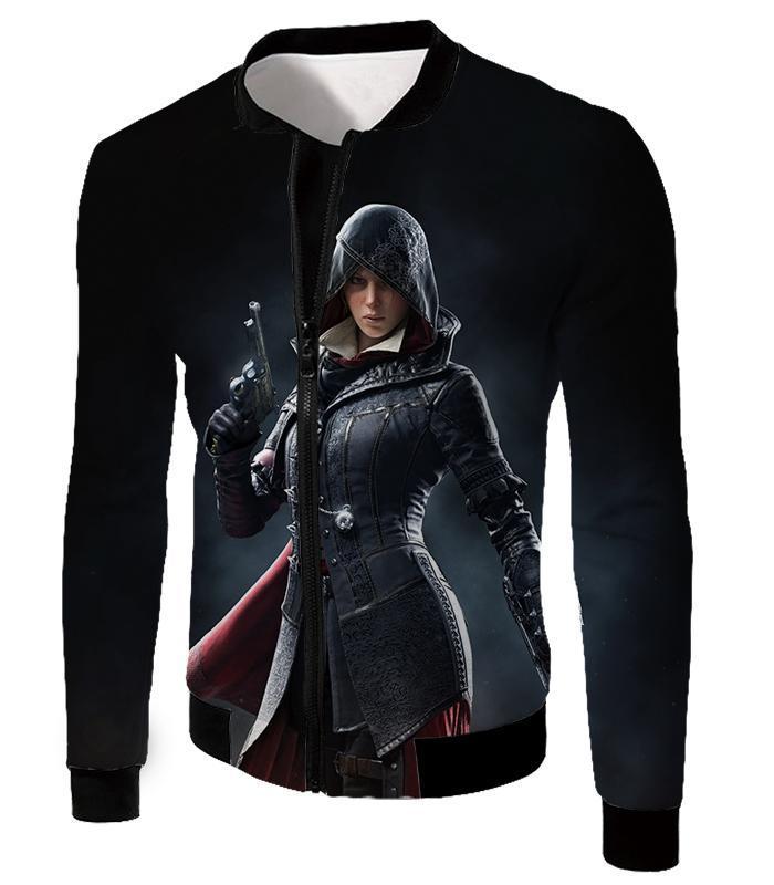 OtakuForm-OP T-Shirt Jacket / XXS Amazing Syndicate Female Assassin Evie Frye Cool Black T-Shirt