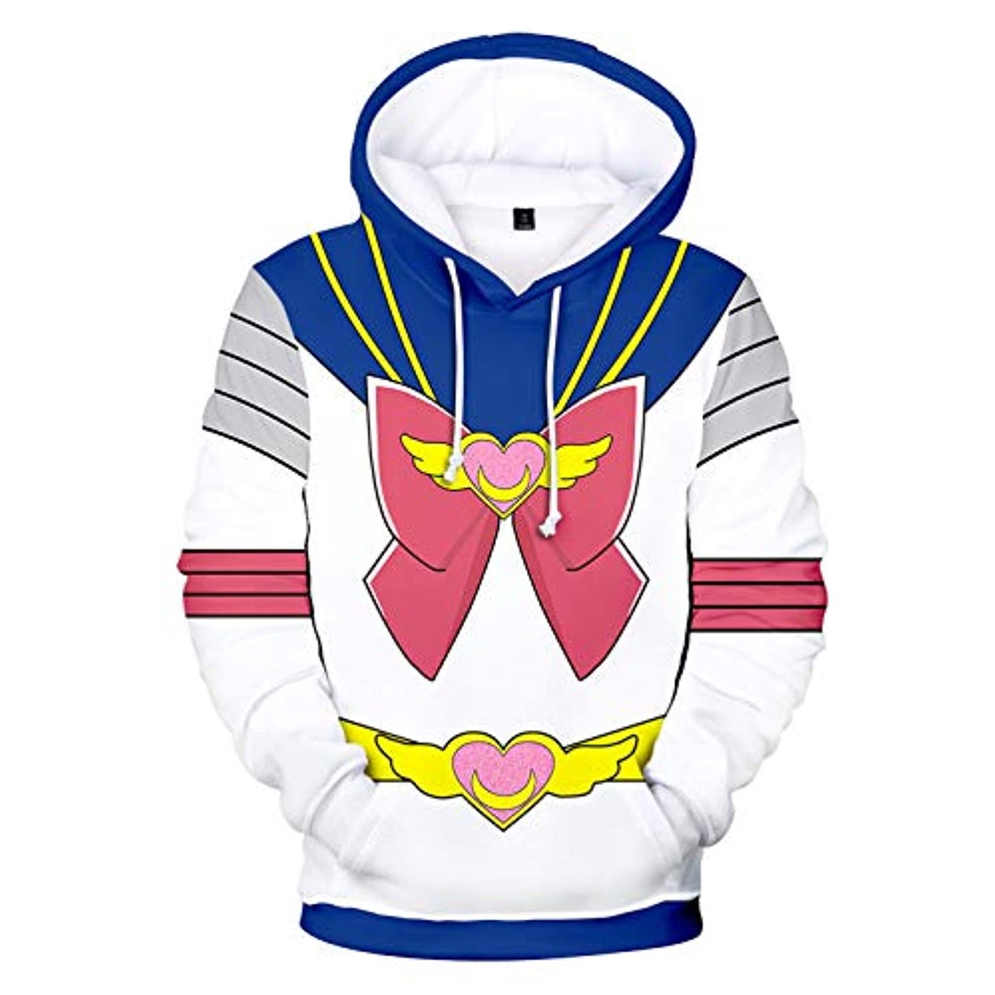 Totoro Hoodie XXS Anime Sailor Moon Hoodie – 3D Print Pullover Hoodie