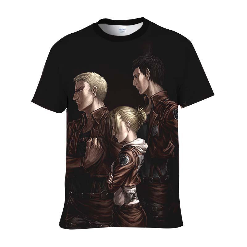Attack On Titan T-Shirt S Annie, Reiner & Bertholdt T-Shirt - Attack On Titan 3D T-Shirt