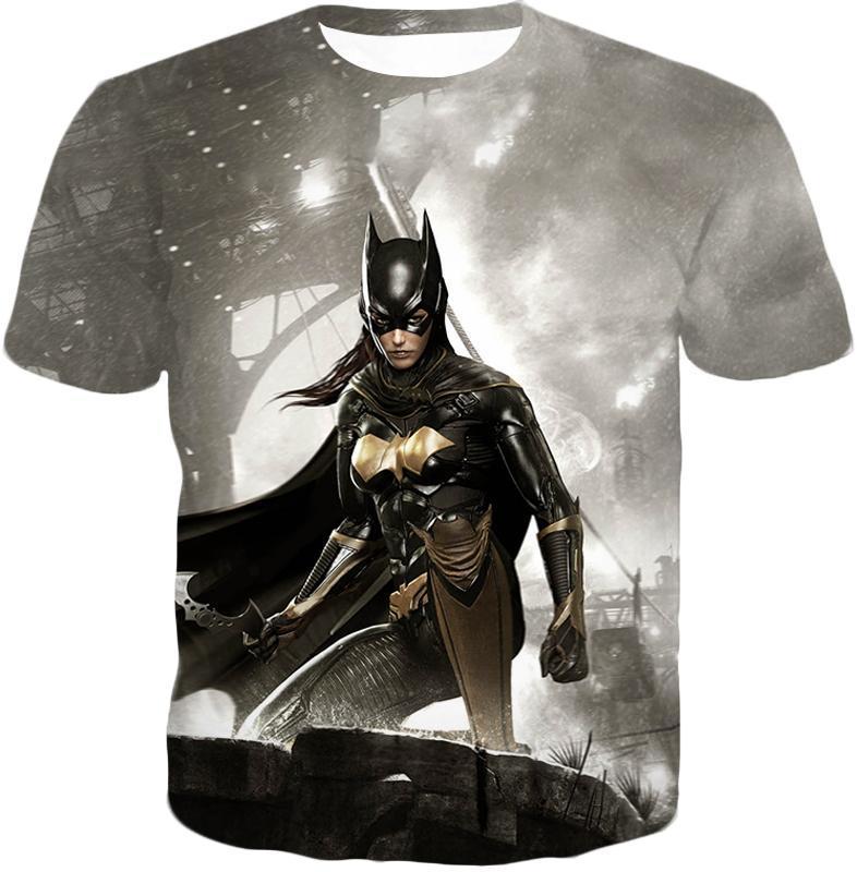 Otakuform-OP Zip Up Hoodie T-Shirt / XXS Arkham Night Hero Batgirl HD Graphic Action Zip Up Hoodie
