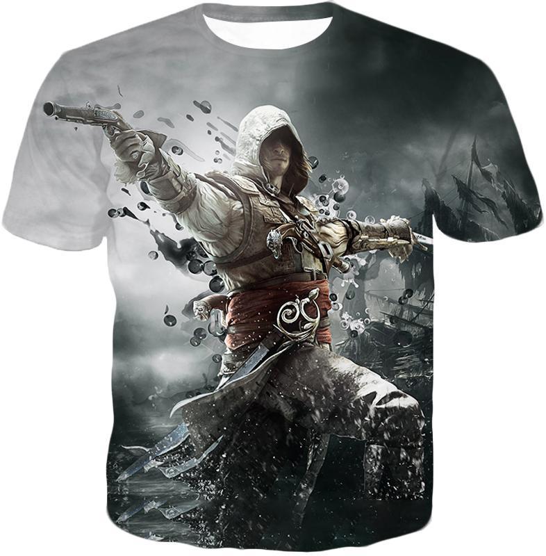 OtakuForm-OP Hoodie T-Shirt / XXS Assassin's Creed Black Flag Hero Edward James Kenway Cool Action Hoodie