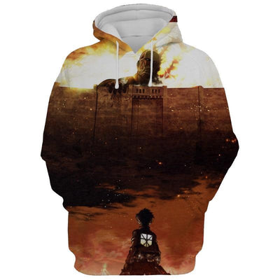 Attack On Titan Hoodie XXS Attack On Hoodie Manga Cover First Edition - Attack On Titan 3D Hoodie
