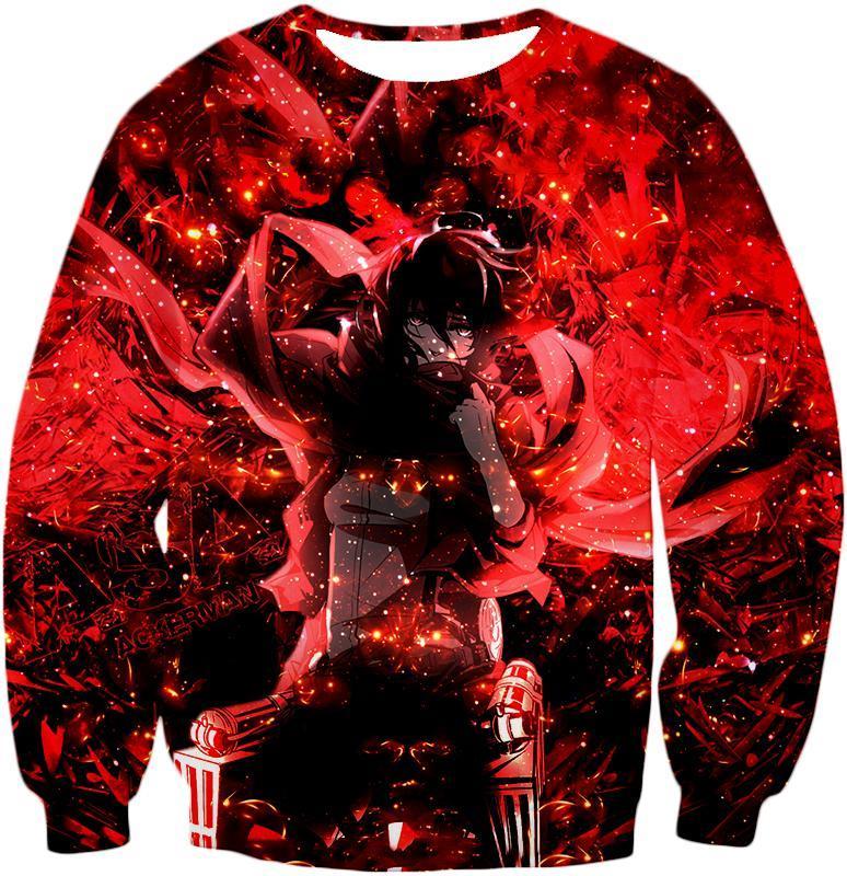 OtakuForm-OP Sweatshirt Sweatshirt / US XXS (Asian XS) Attack on Titan Awesome Mikasa Ackerman Fan Promo Sweatshirt