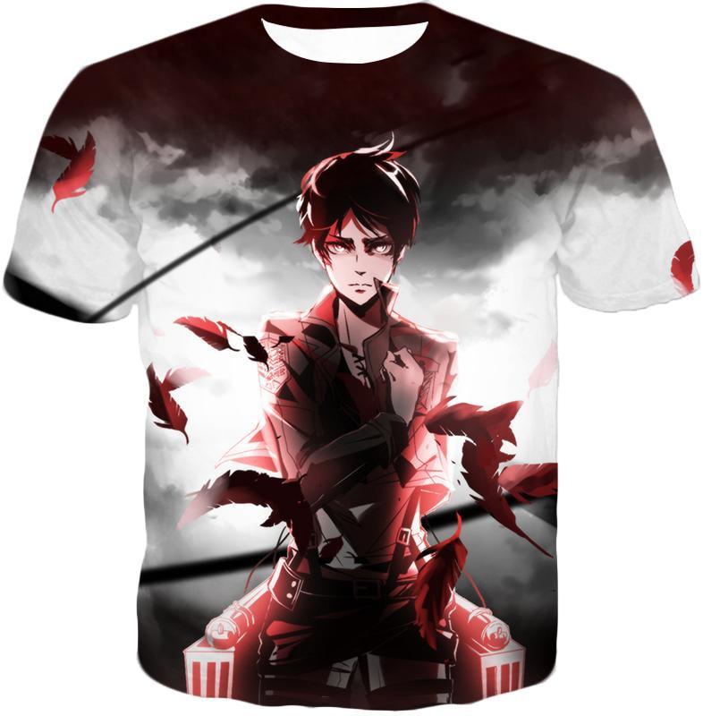 OtakuForm-OP Hoodie T-Shirt / US XXS (Asian XS) Attack on Titan Cool Survey Corps Soldier Eren Yeager Hoodie  - Anime Hoodie