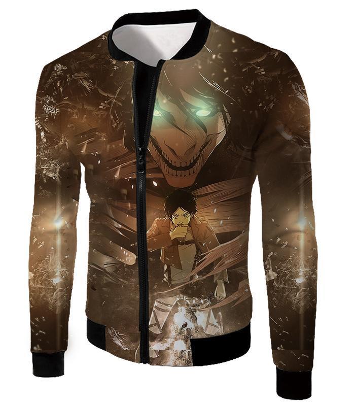 OtakuForm-OP T-Shirt Jacket / US XXS (Asian XS) Attack on Titan Eren Yeager The Titan Dark T-Shirt