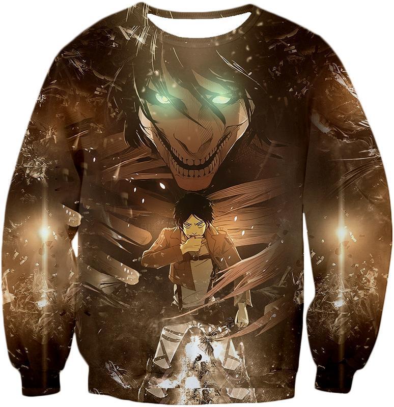 OtakuForm-OP T-Shirt Sweatshirt / US XXS (Asian XS) Attack on Titan Eren Yeager The Titan Dark T-Shirt