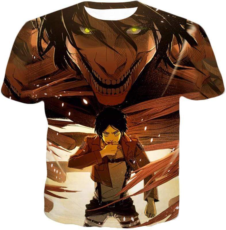 OtakuForm-OP T-Shirt T-Shirt / XXS Attack on Titan Eren Yeager Transforms Titan T-Shirt T-Shirt