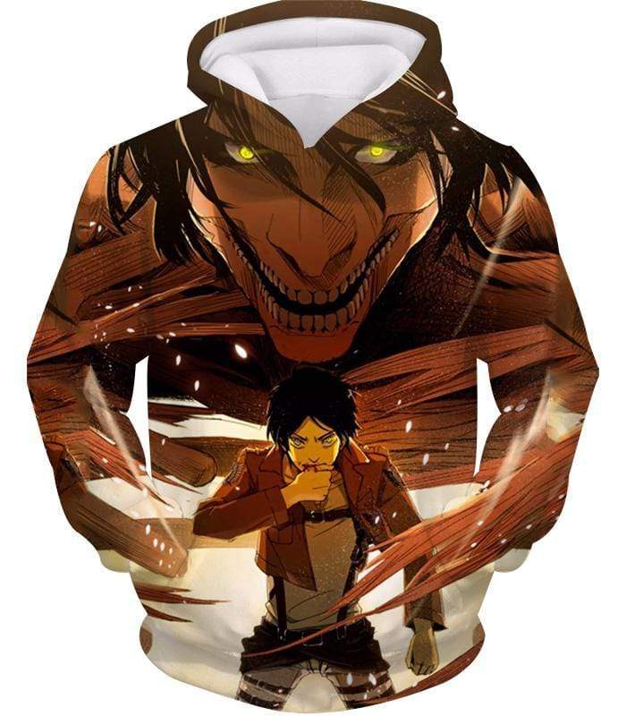 OtakuForm-OP T-Shirt Hoodie / XXS Attack on Titan Eren Yeager Transforms Titan T-Shirt T-Shirt