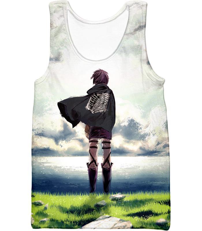 OtakuForm-OP Zip Up Hoodie Tank Top / XXS Attack On Titan Hoodie - Attack on Titan Super Cool Survey Corp Soldier Awesome Anime Promo Graphic Zip Up Hoodie
