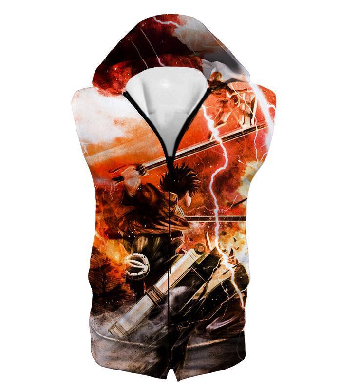 OtakuForm-OP Zip Up Hoodie Hooded Tank Top / XXS Attack On Titan Hoodie - Attack on Titan Ultimate Attack on Titan Action Promo Cool Anime Graphic Zip Up Hoodie