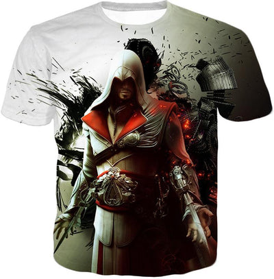 OtakuForm-OP Zip Up Hoodie T-Shirt / XXS Awesome Assassin Ezio Firenze Super Cool Graphic Promo Zip Up Hoodie