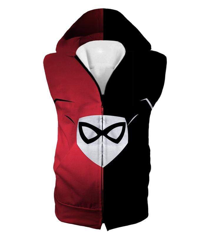 OtakuForm-OP T-Shirt Hooded Tank Top / XXS Awesome Harley Quinn Logo Promo Red and Black T-Shirt