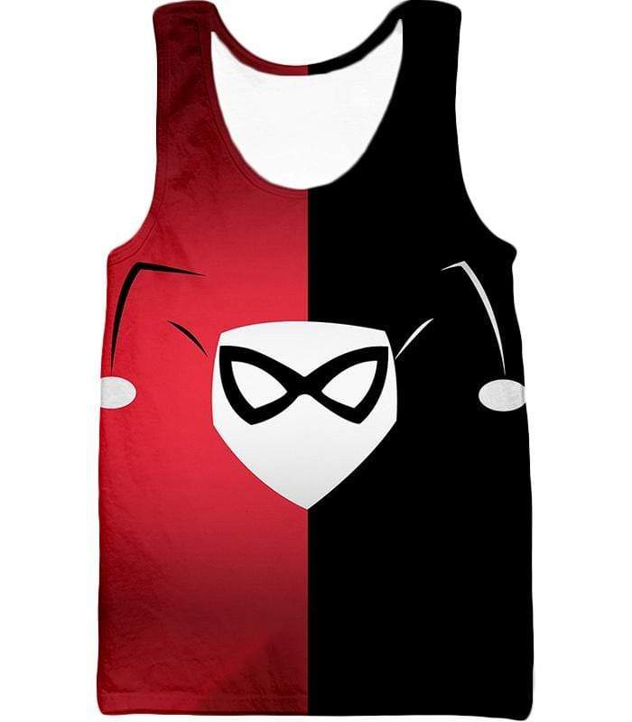 OtakuForm-OP Zip Up Hoodie Tank Top / XXS Awesome Harley Quinn Logo Promo Red and Black Zip Up Hoodie