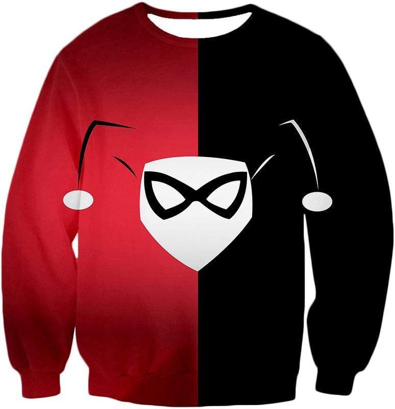 OtakuForm-OP Zip Up Hoodie Sweatshirt / XXS Awesome Harley Quinn Logo Promo Red and Black Zip Up Hoodie