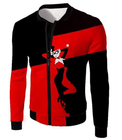 OtakuForm-OP Sweatshirt Jacket / XXS Awesome Harley Quinn Promo Red and Black Sweatshirt