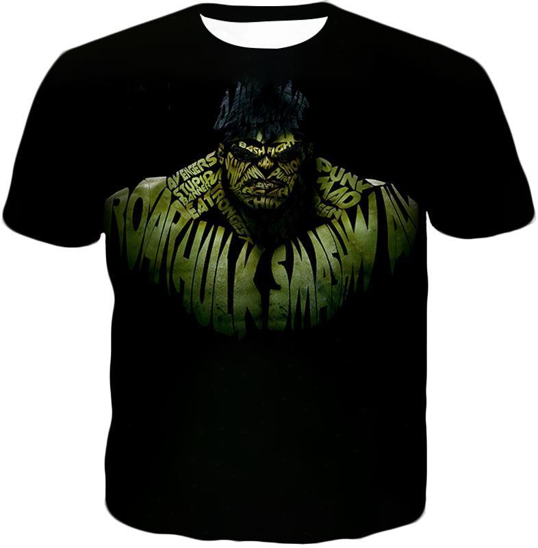OtakuForm-OP Zip Up Hoodie T-Shirt / XXS Awesome Movie Quotes Hulk Promo Black Zip Up Hoodie