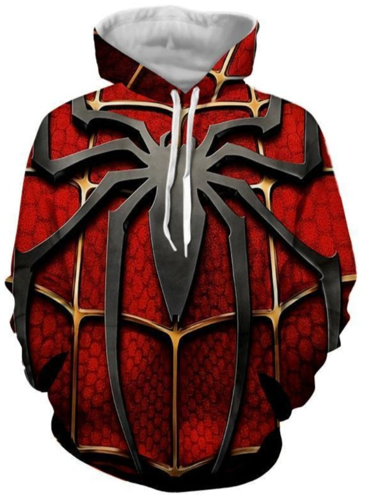 Spider Man Hoodies XXS / RED / Cotton-Polyster Awesome Spiderman 3D Hoodie - Jacket