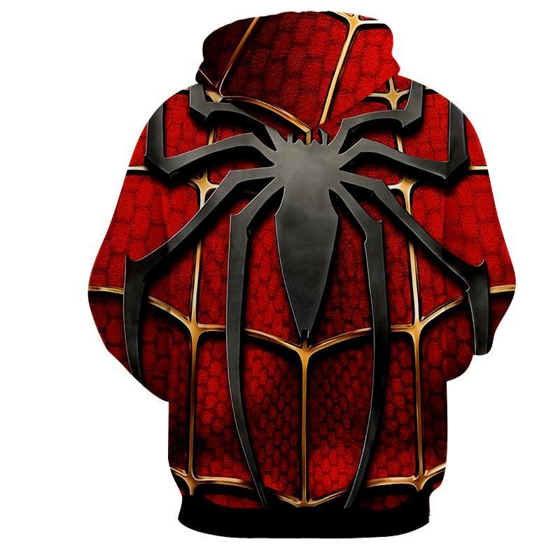 Spider Man Hoodies Awesome Spiderman 3D Hoodie - Jacket