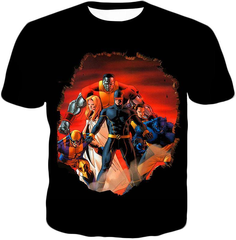 OtakuForm-OP T-Shirt T-Shirt / XXS Awesome X-Men Heroes Black T-Shirt