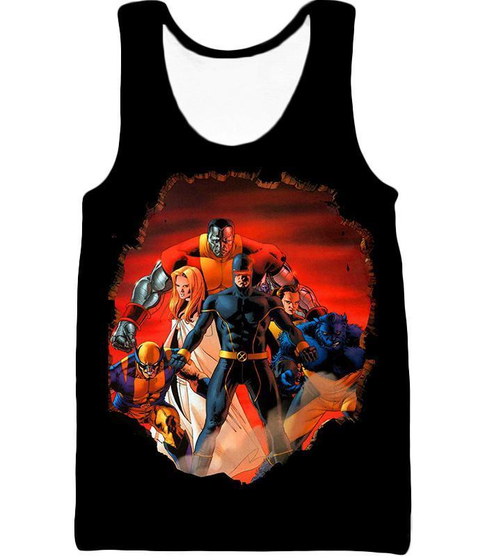 OtakuForm-OP T-Shirt Tank Top / XXS Awesome X-Men Heroes Black T-Shirt