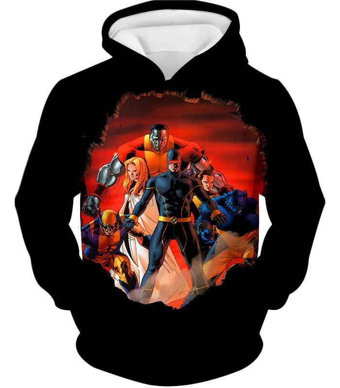 OtakuForm-OP T-Shirt Hoodie / XXS Awesome X-Men Heroes Black T-Shirt