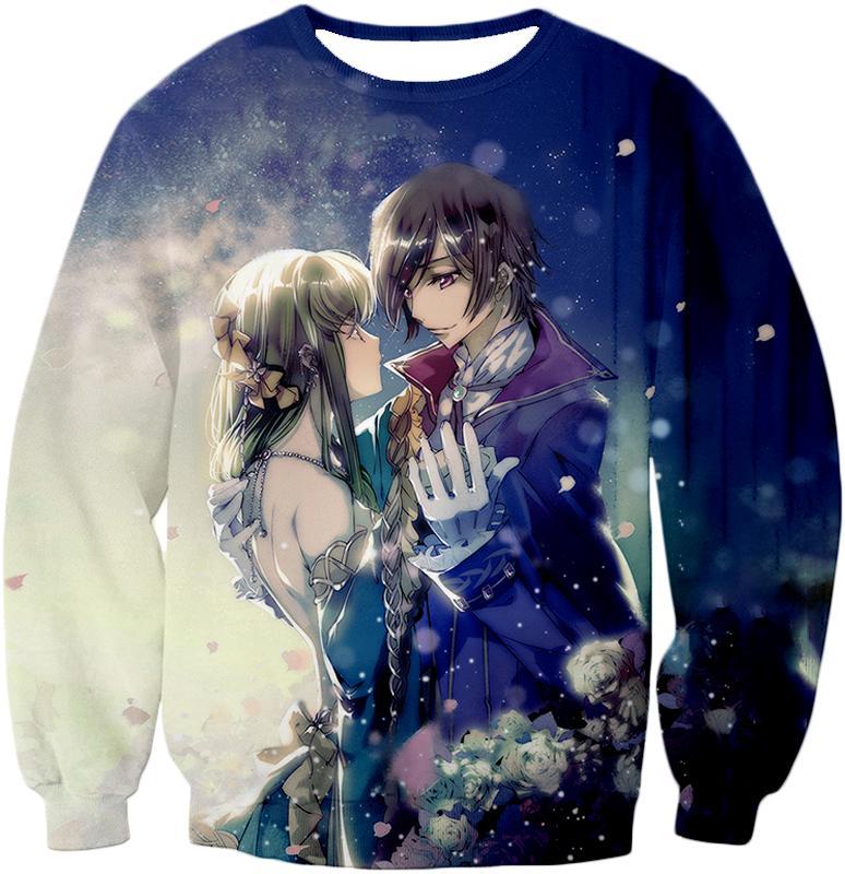 OtakuForm-OP T-Shirt Sweatshirt / XXS Beautiful Anime Love Lelouch x C.C. Cute Code Geass Promo T-Shirt