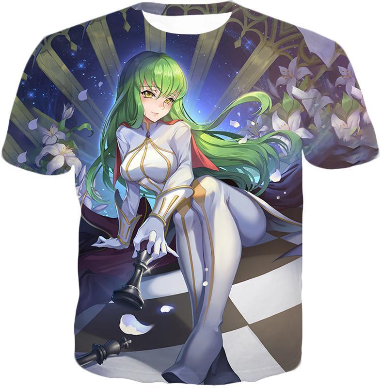 OtakuForm-OP T-Shirt T-Shirt / XXS Beautiful Code Geass Green Headed Anime Girl Cool Poster T-Shirt