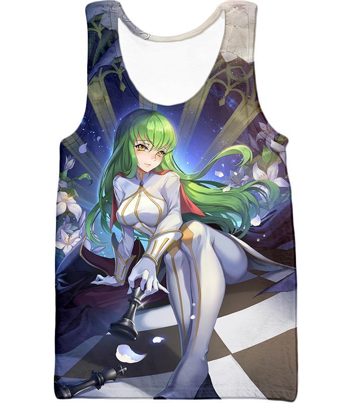 OtakuForm-OP T-Shirt Tank Top / XXS Beautiful Code Geass Green Headed Anime Girl Cool Poster T-Shirt