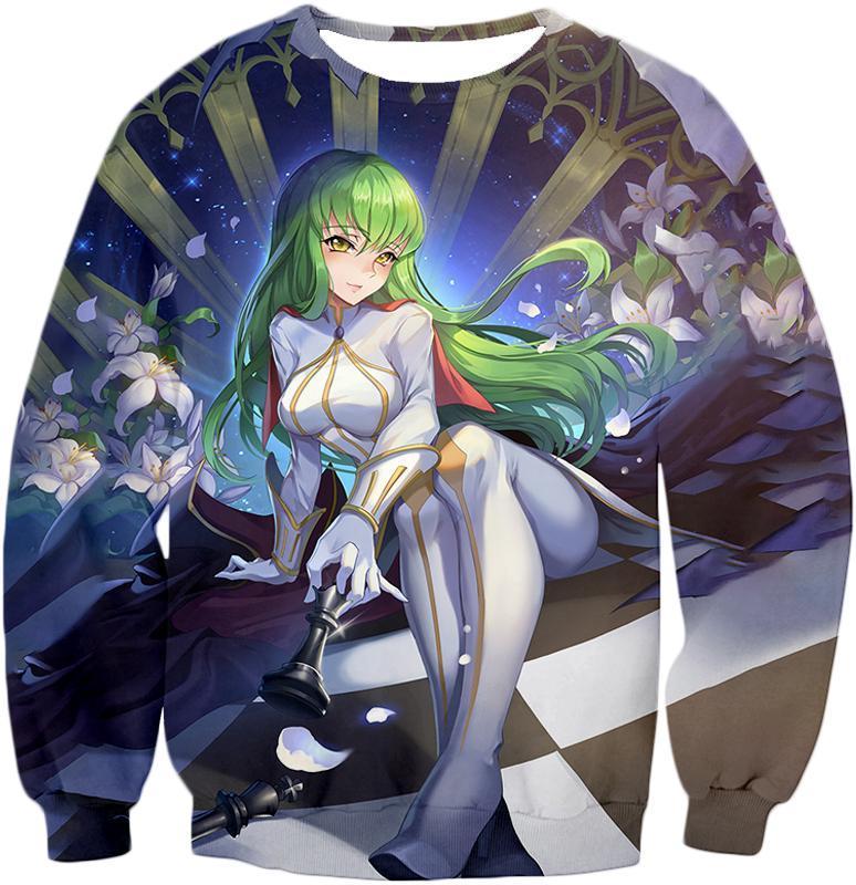 OtakuForm-OP T-Shirt Sweatshirt / XXS Beautiful Code Geass Green Headed Anime Girl Cool Poster T-Shirt