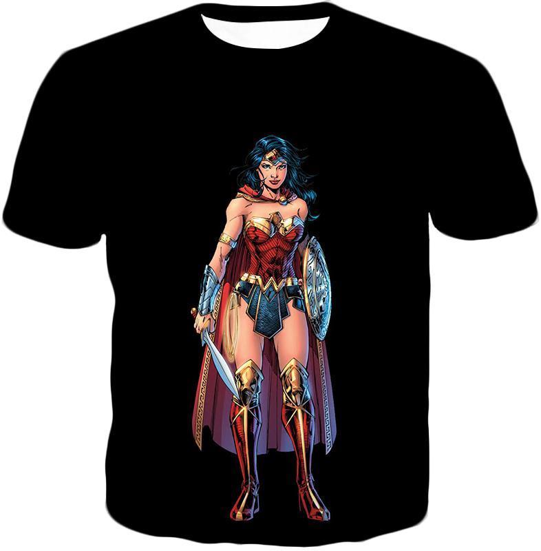 Otakuform-OP Hoodie T-Shirt / XXS Best Amazonian Wonderwoman Cool Black Hoodie