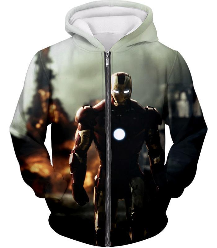 OtakuForm-OF T-Shirt Zip Up Hoodie / XXS Best Avenger Iron Man HD Action Print T-Shirt