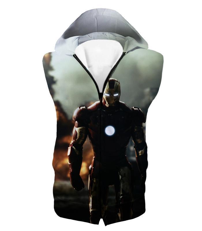 OtakuForm-OF T-Shirt Hooded Tank Top / XXS Best Avenger Iron Man HD Action Print T-Shirt