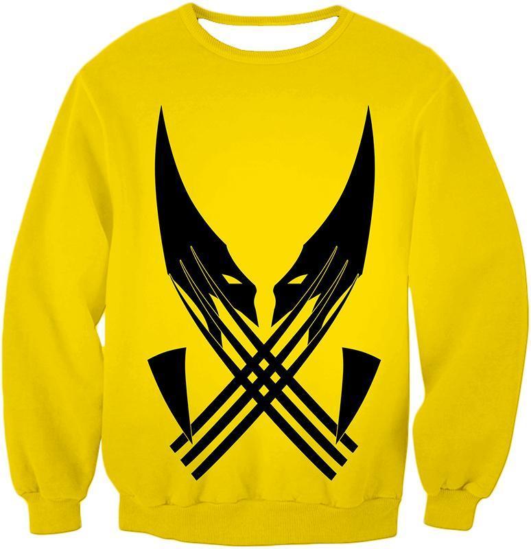 OtakuForm-OP Hoodie Sweatshirt / XXS Best Mutant Hero Wolverine Promo Yellow Hoodie