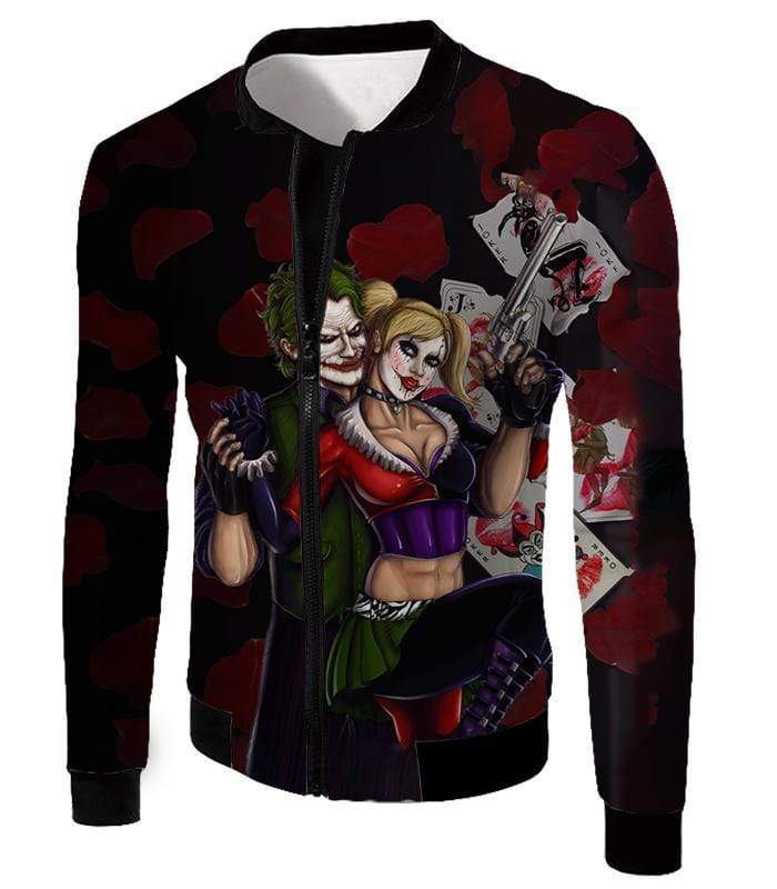 OtakuForm-OP Sweatshirt Jacket / XXS Best Villain Couple Joker X Harley Quinn Graphic Sweatshirt