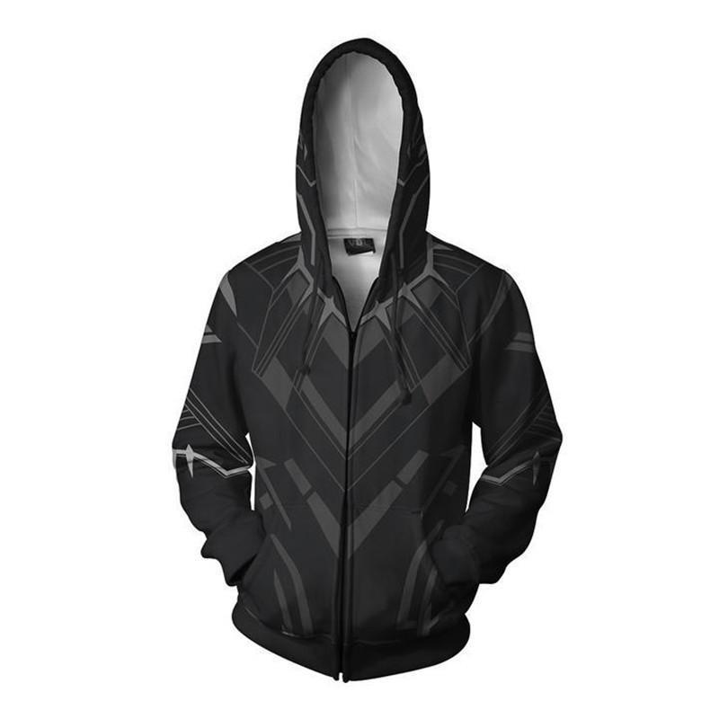 OtakuForm-OP Cosplay Jacket Zip Up Hoodie / US XS (Asian S) Black Panther Hoodie - Classic Jacket