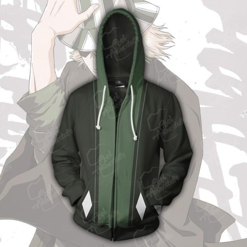 OtakuForm-Bleach Zip Up Hoodie XXS Bleach Kisuke Urahara Zip Up Hoodie Jacket - Bleach Anime Hoodie