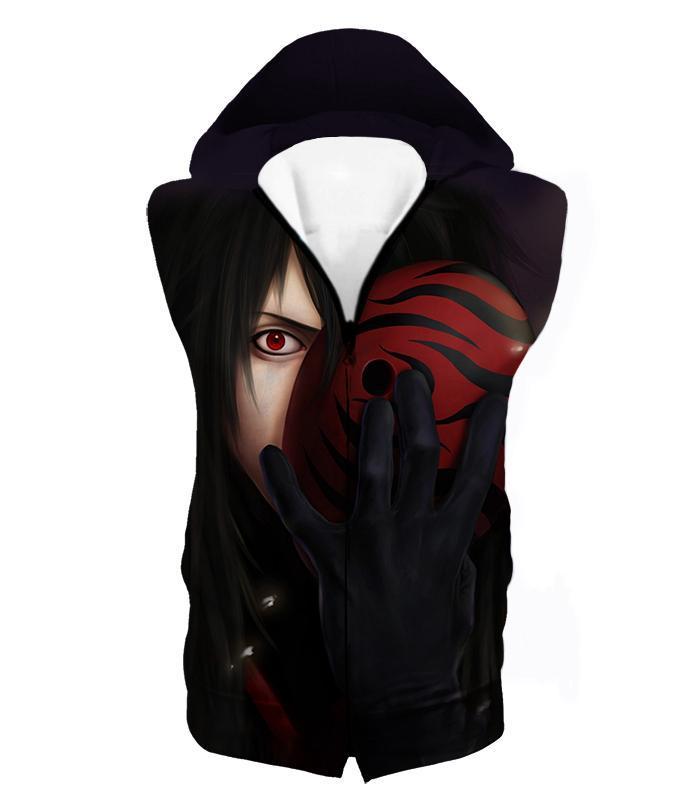 OtakuForm-OP Hoodie Hooded Tank Top / XXS Boruto Legendary Ninja Masked Villain Madara Uchiha Cool Black  Hoodie