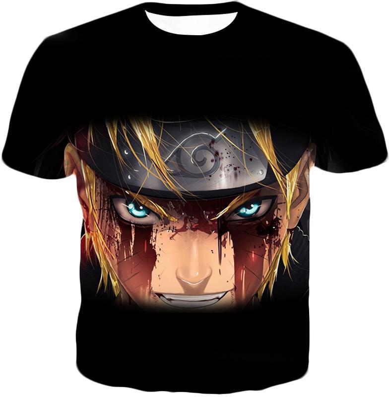 OtakuForm-OP T-Shirt T-Shirt / XXS Boruto Ninja War Hero Boruto Uzumaki Battle Scars Black T-Shirt
