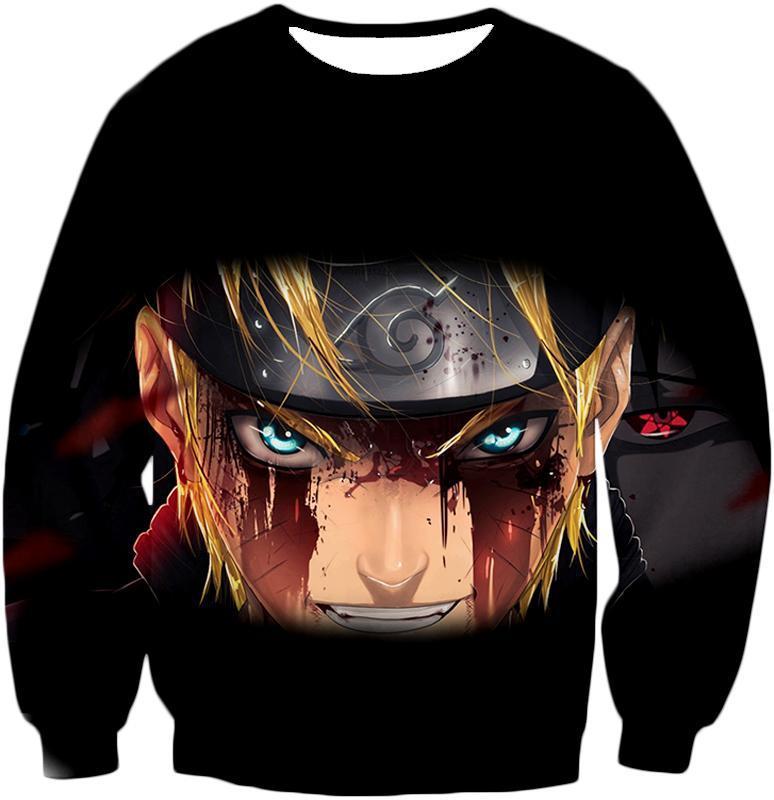 OtakuForm-OP T-Shirt Sweatshirt / XXS Boruto Ninja War Hero Boruto Uzumaki Battle Scars Black T-Shirt