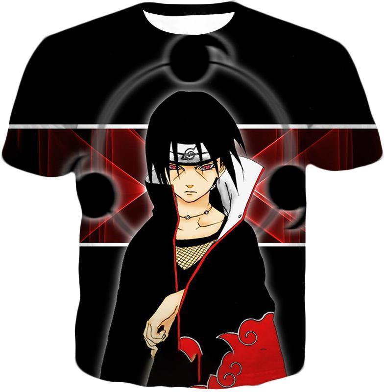 OtakuForm-OP T-Shirt T-Shirt / XXS Boruto Powerful Ninja Prodigy Ultimate Itachi Uchiha Black T-Shirt