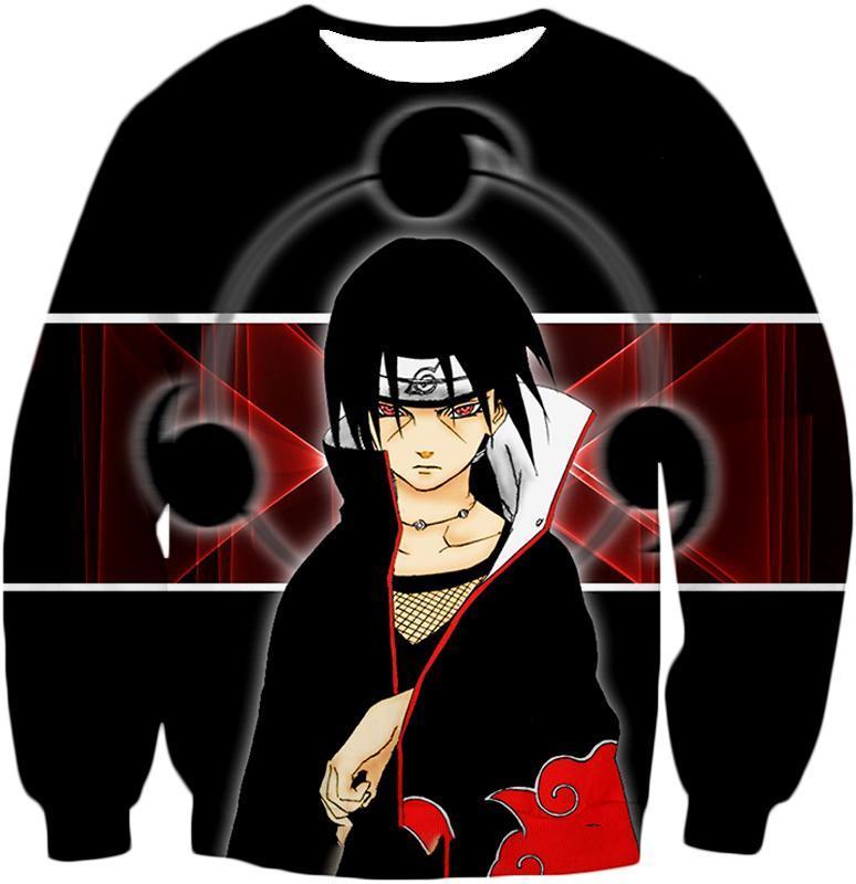 OtakuForm-OP T-Shirt Sweatshirt / XXS Boruto Powerful Ninja Prodigy Ultimate Itachi Uchiha Black T-Shirt