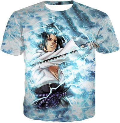 OtakuForm-OP Zip Up Hoodie T-Shirt / XXS Boruto Sasuke Uchiha Cool Lightning Type Ninja Anime Zip Up Hoodie