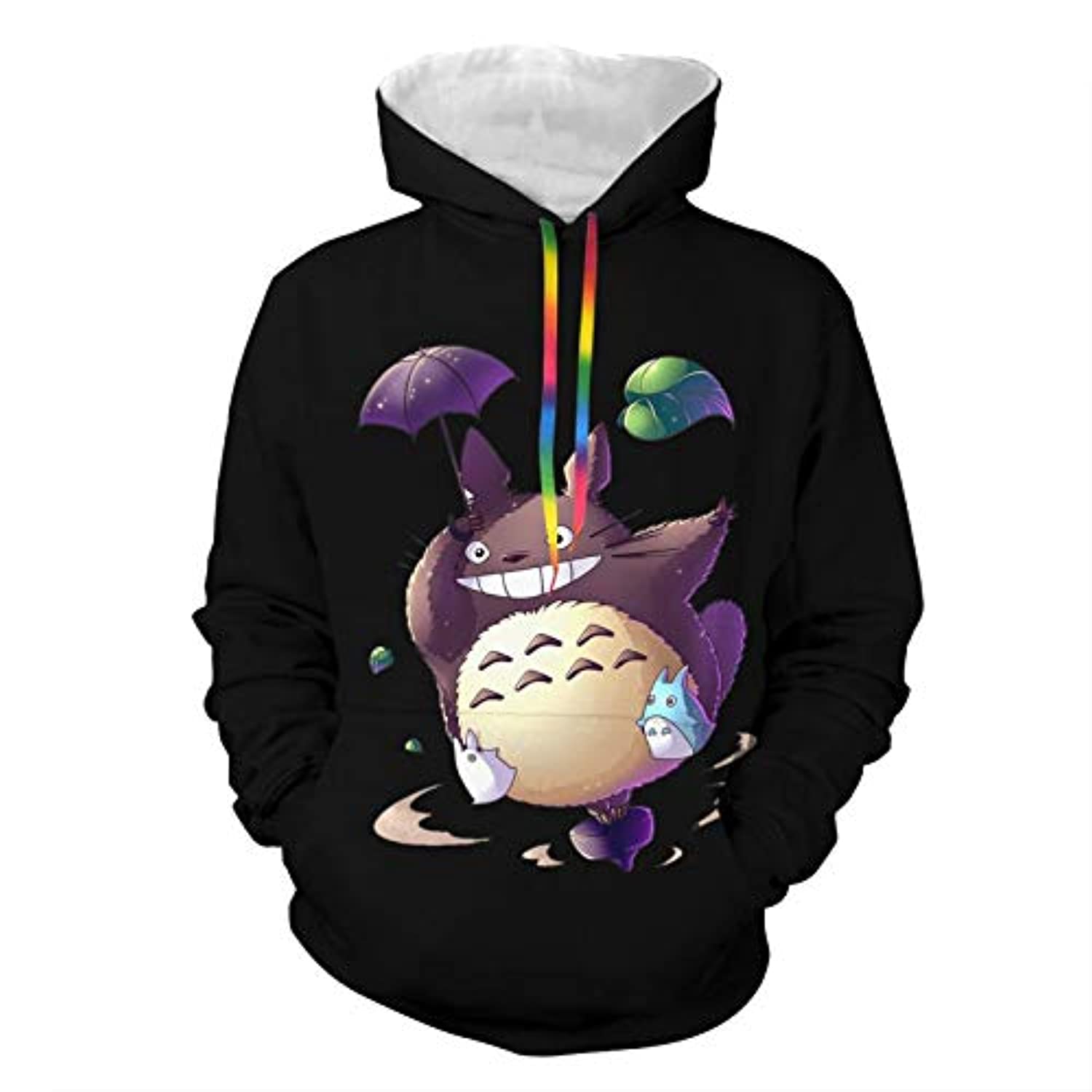Totoro Hoodie XXS Cartoon Totoro Hoodie – Unisex 3D Print Hooded Pullover Sweatershirt